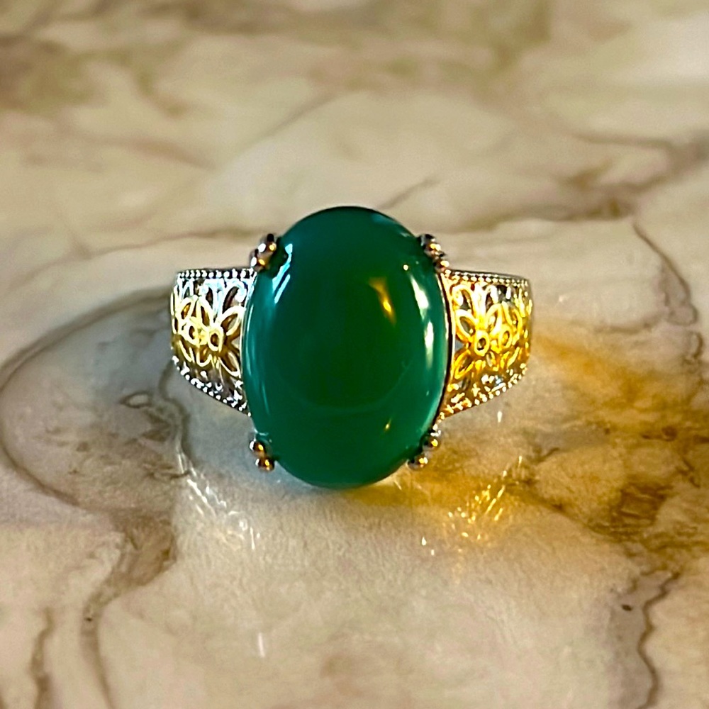 Green Onyx Ring